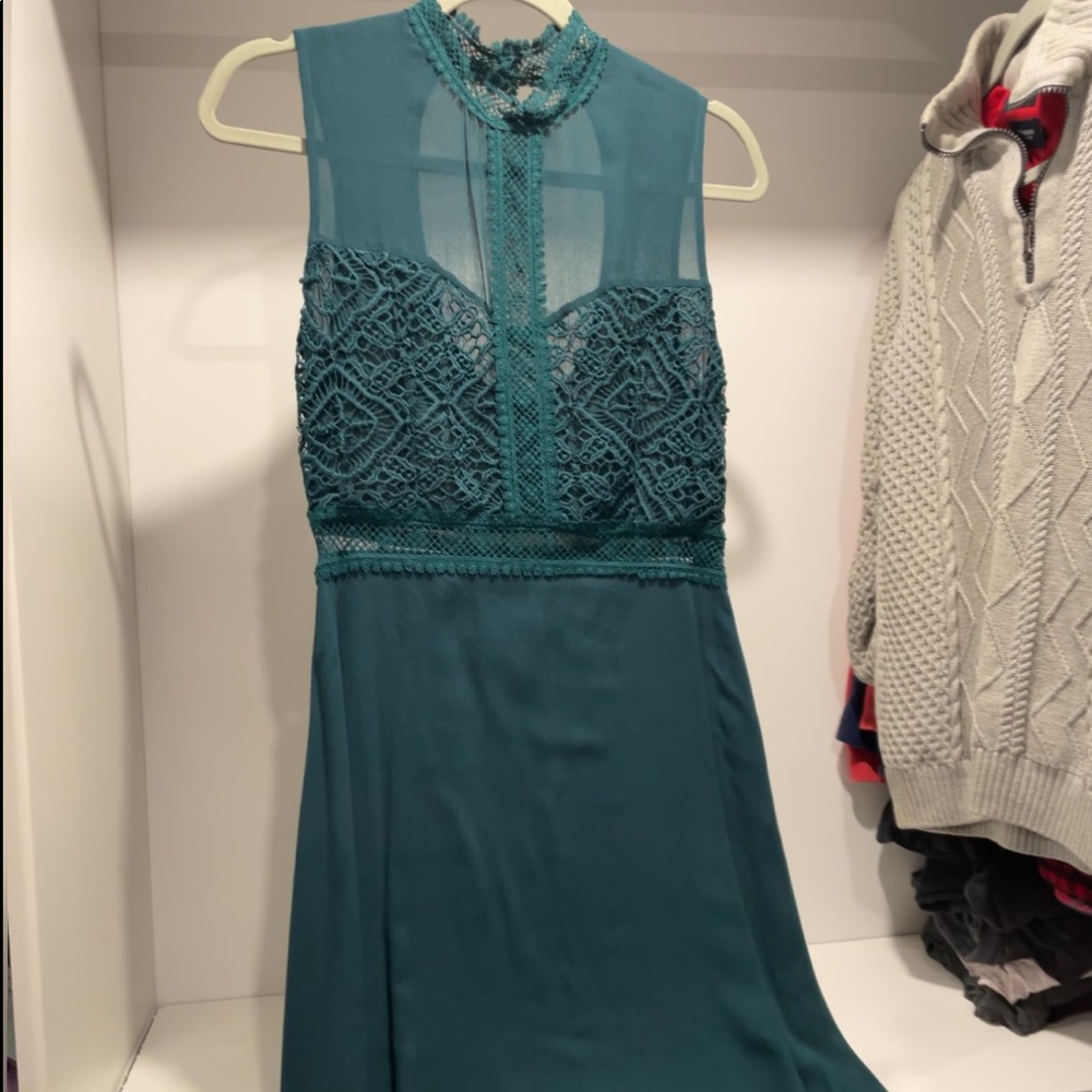 Embroidered Mini Dress